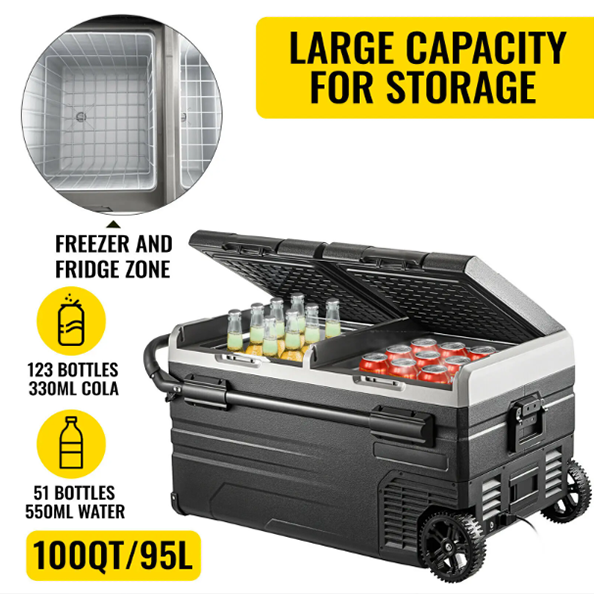 VEVOR 75L 95L Small Car Fridge